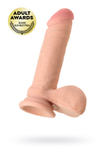 Реалистичный фаллоимитатор RealStick Elite Leo, TPR, телесный, 20 см