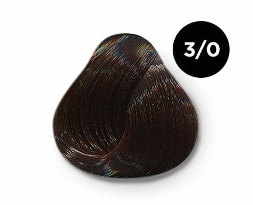 OLLIN SILK TOUCH 3/0 темный шатен 60мл Безаммиачный стойкий краситель для волос