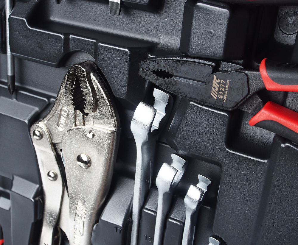 Набор инструментов 1/4" & 1/2" 6-гранный (в кейсе) 156 предметов JTC