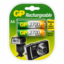 Аккумуляторы AA GP GP270AAHC-U2 в упаковке