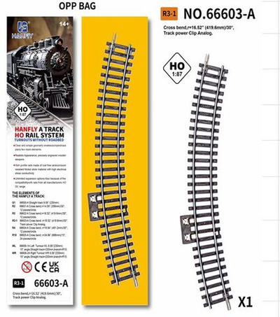 Рельсы для железной дороги HanFly Metal Model Train, метал, 1шт - HF66603-A , Возрастные ограничения от 14+