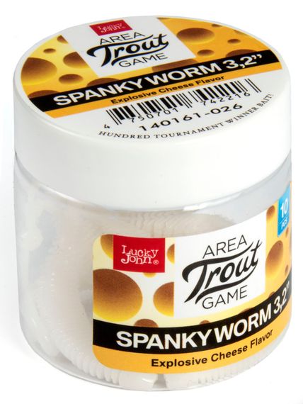 Слаги съедобные LJ Pro Series SPANKY WORM 3,2in (8 см), цв. 026, 10 шт.
