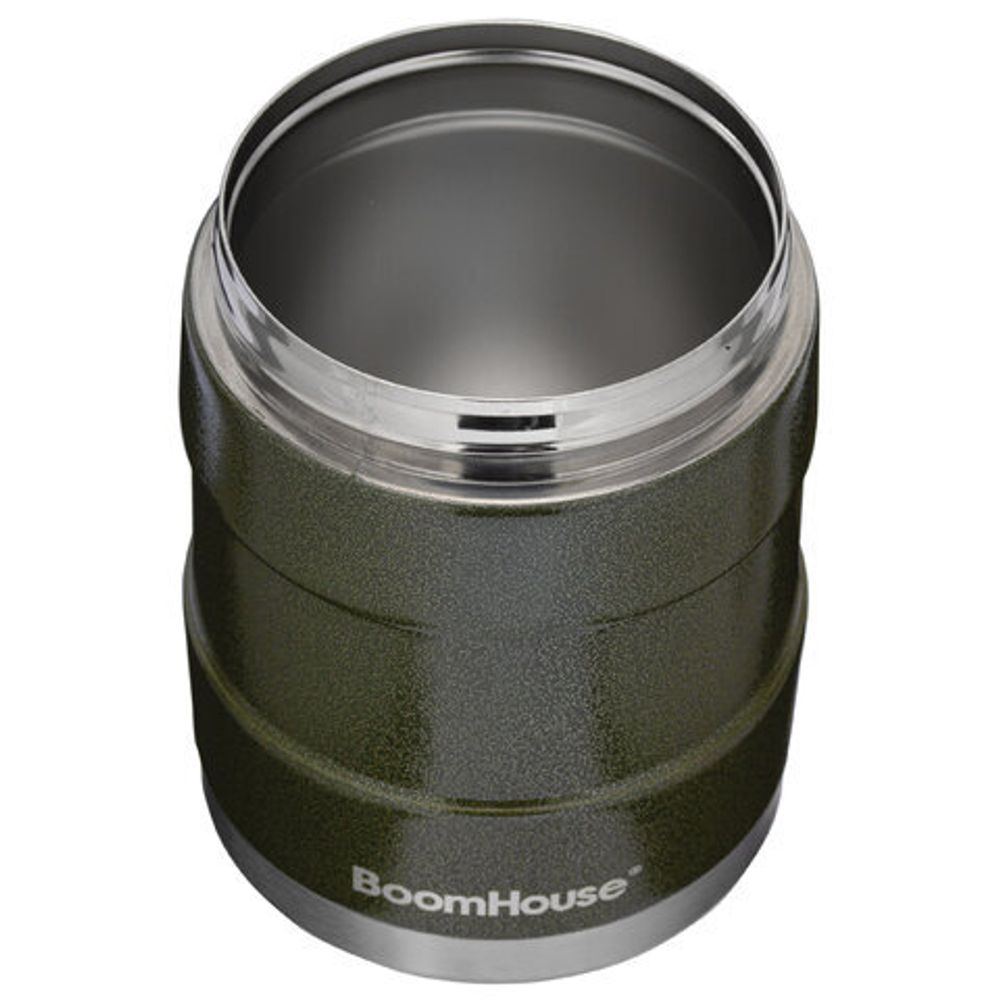 Термос 1,2 л для еды/напитков с широким горлом, BOOMHOUSE (БУМХАУС) RIBBED, контейнер, нержавеющая сталь SUS304, 700323