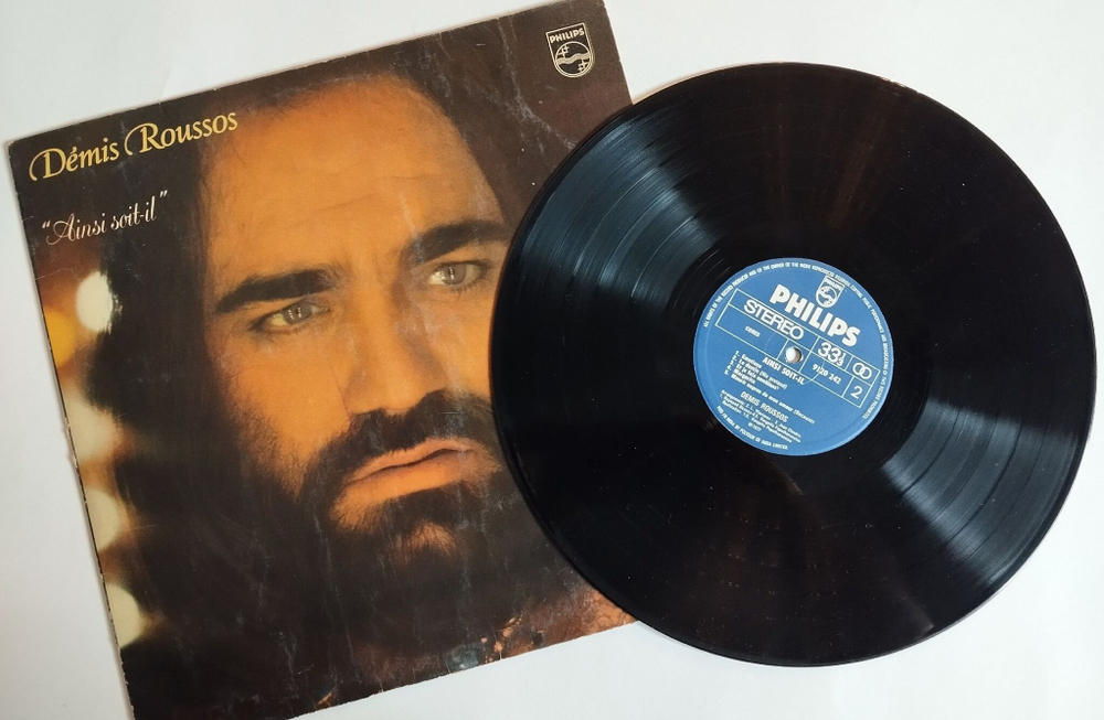 Винтажная виниловая пластинка LP Demis Roussos Ainsi Soit-il (India 1978)