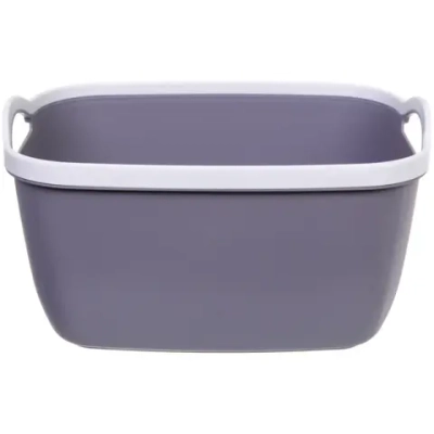 Корзина для хранения «БРЭТОС», цвет пыльно - серый, 30.5*23*17см