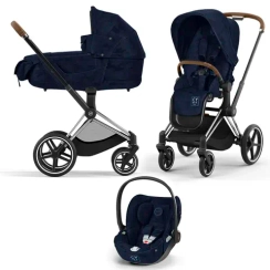 Детская коляска Cybex Priam IV 3 в 1 Rebellious Luxury Denim Blue