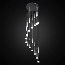 Citilux Вегас CL227141 LED Люстра каскадная Чёрная