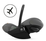 Коляска Cybex Balios S Lux BLK 2025 Cloud G i-Size Lava Grey 3 в 1 Moon Black с дождевиками