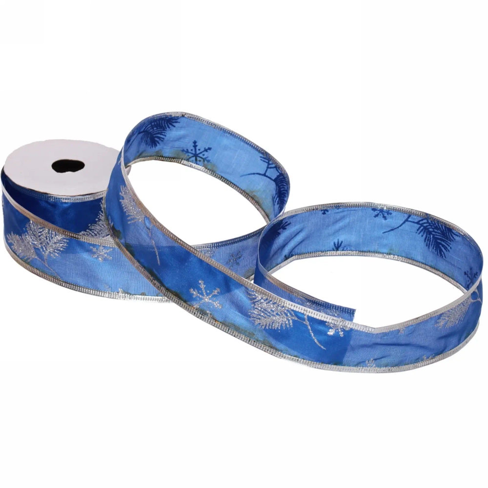 Лента для декорирования «Изящная» 4 см, 2,7 м, Синий (микс дизайнов)
