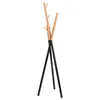 Напольная вешалка Amundsen, 172 см, черная/натуральное дерево