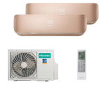 Мультисплит система на 2 комнаты Hisense AMS-09UW4RVETG00(C) x 2 / AMW2-18U4RXC
