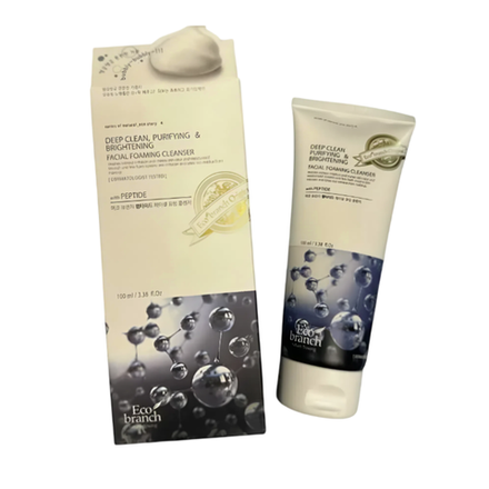 Глубокоочищающая пенка с пептидами Eco Branch Deep Clean Facial Foaming Cleanser With Peptide, 100 мл