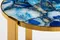 Кофейный столик Blue Agate gold L, Ø35х55 см