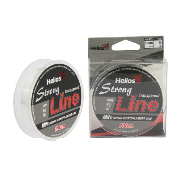 Леска Helios Strong Line Nylon Transparent 0,18mm/100 (HS-SLT-18/100)