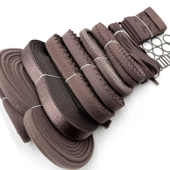 Набор фурнитуры PLUS для пошива нижнего белья (кофе)