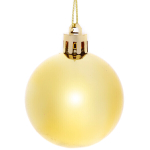 Новогодние шары 5 см (набор 24 шт) «Глянец», золото