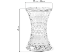 Стул-столик Button 30x47 clear