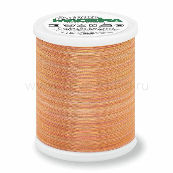 Нитки вышивальные хлопок Madeira Cotona multicolor №30, 400 м, цв. 512, 9331, 5 катушек