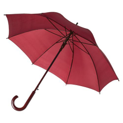 Зонт бордовый трость с нанесением логотипа