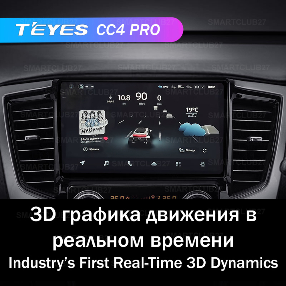 Teyes CC4 Pro 9" для Mitsubishi Pajero Sport, L200 2018-2020 (прав)