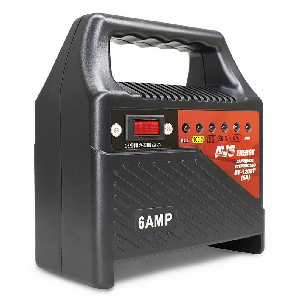 Авто зарядное уст-во для аккумуляторов AVS Energy BT-1206Т
