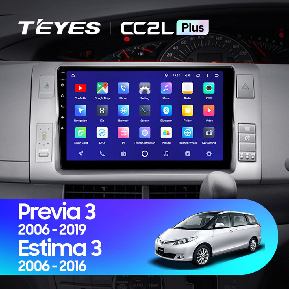 Teyes CC2L Plus 10.2" для Toyota Previa, Estima 3 2006-2019