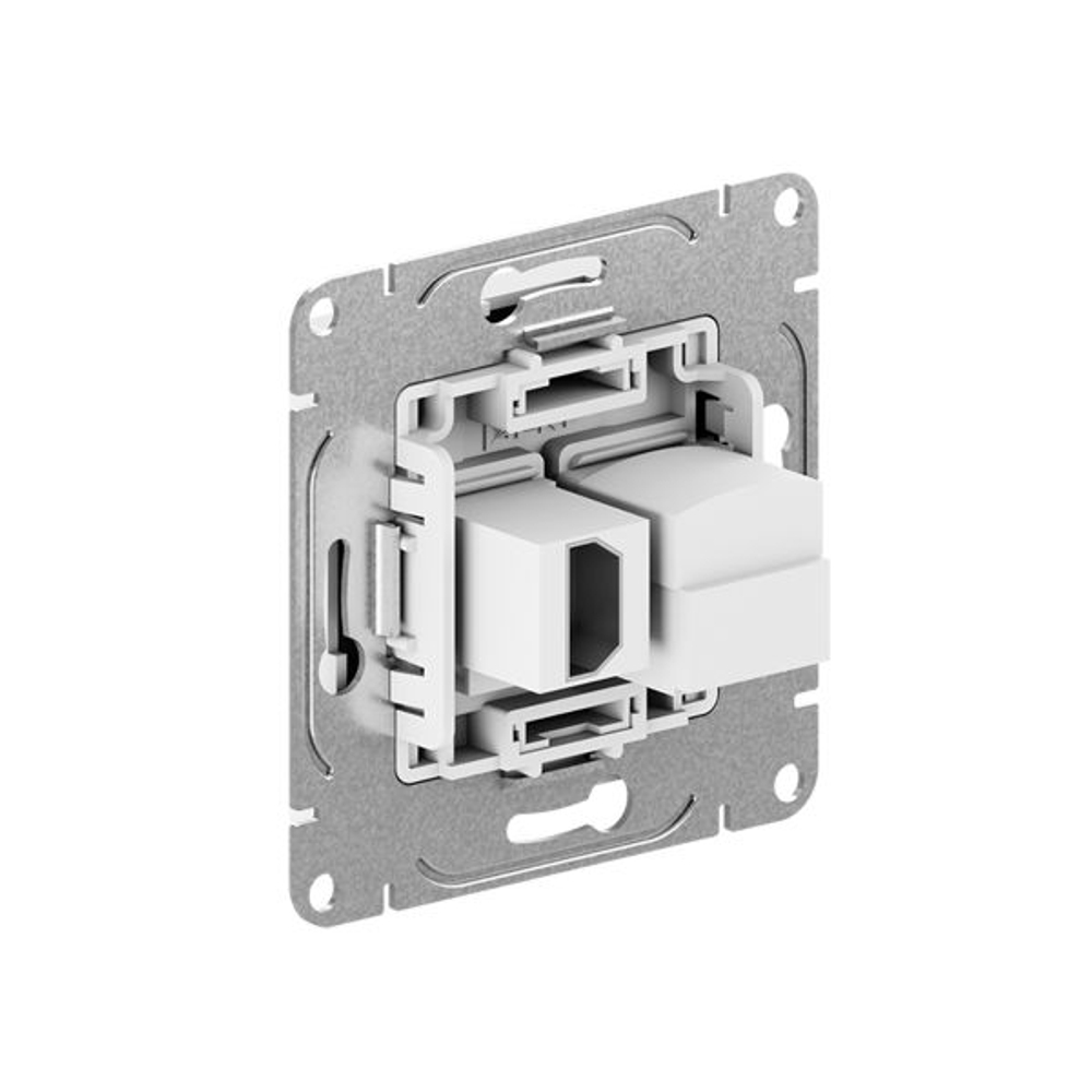 Механизм розетки HDMI+RJ45 (cat5), графит Эпика EKF
