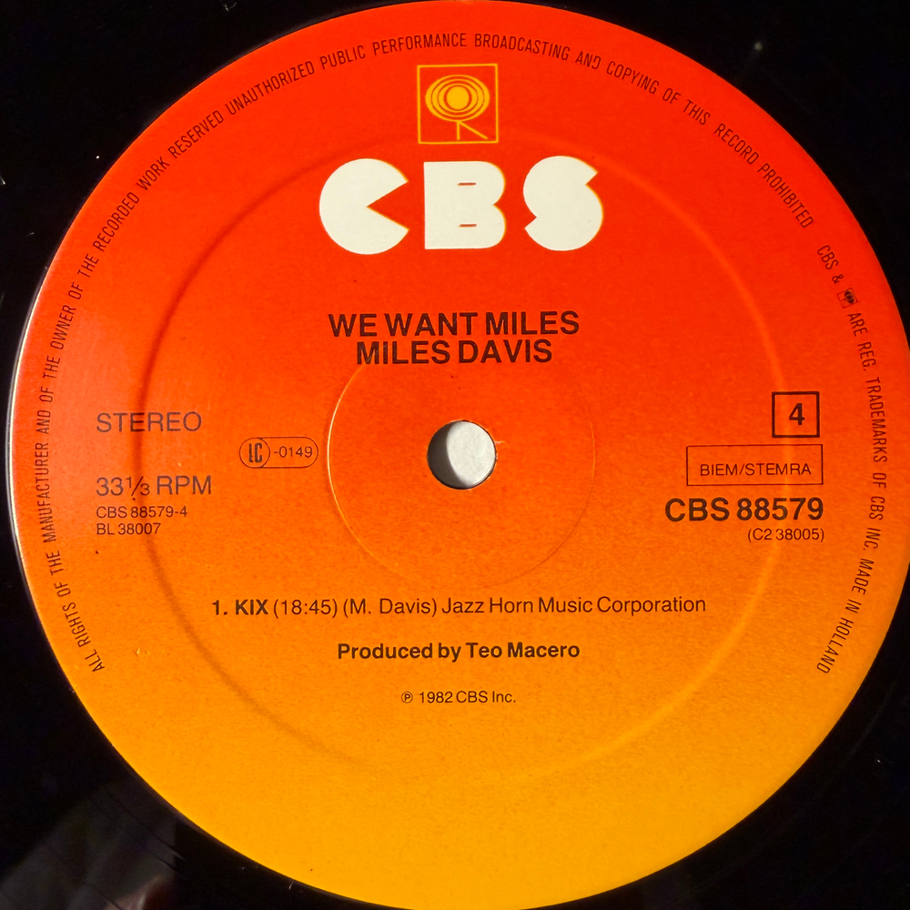 Miles Davis ‎– We Want Miles 2LP (Голландия 1982г.)