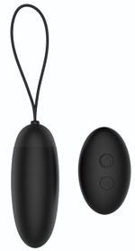 Черное виброяйцо REMOTE DUSKY PLEASER (Цвет: черный)
