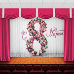 Занавес "ЖЕНСКИЙ ДЕНЬ 4", габардин.