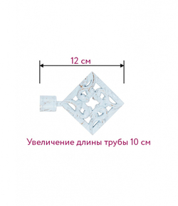 Наконечник для кованного карниза Вензель D 16/19