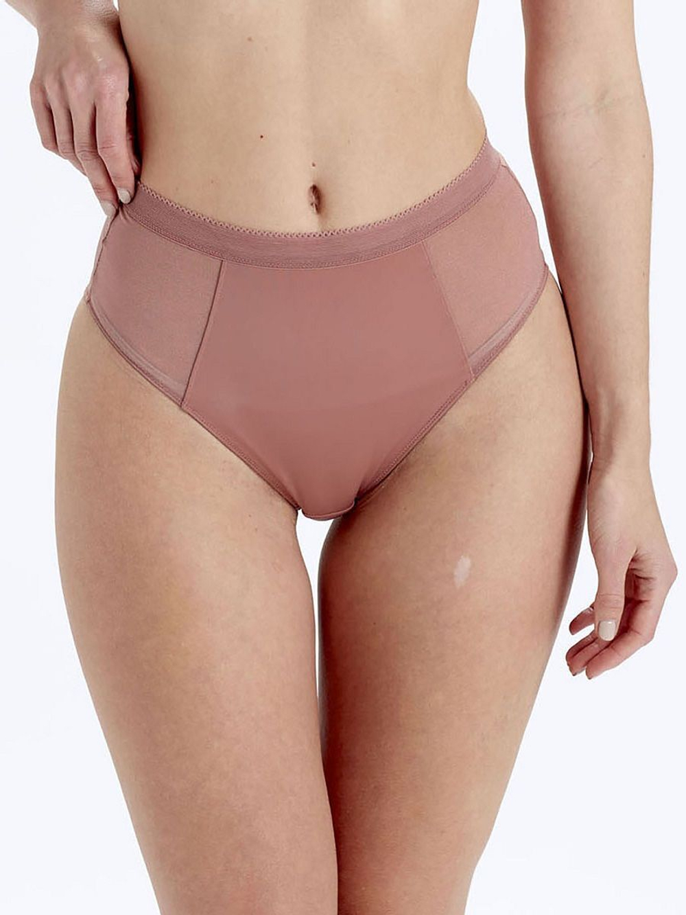 Высокие трусики Naturals High Waisted Brief (Размер: XS) (Цвет: черный)