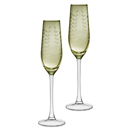 НАБОР БОКАЛОВ ДЛЯ ШАМПАНСКОГО "FLORA" ИЗ 2 ШТ. 180 МЛ