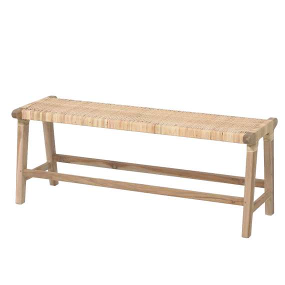 Скамья Beida из массива тика 120 см