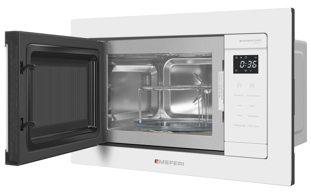 Встраиваемая микроволновая печь Meferi MMO6020WH COMFORT фото 7