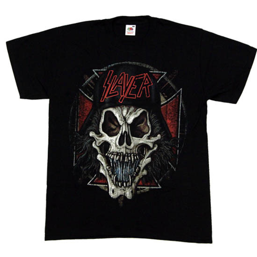 Футболка Slayer  Череп в каске