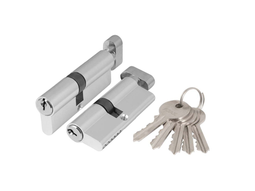 Цилиндр. механизм AZ1002Knob90 (45+10+35) CP хром