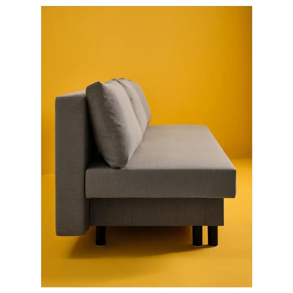 3-местный диван-кровать - IKEA ÄLVDALEN/ALVDALEN/ЭЛВДАЛЕН ИКЕА, 81х82х194 см, серый