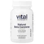 Vital Nutrients, Натуральный бета-каротин, 90 мягких таблеток (7500 мкг RAE в одной капсуле)
