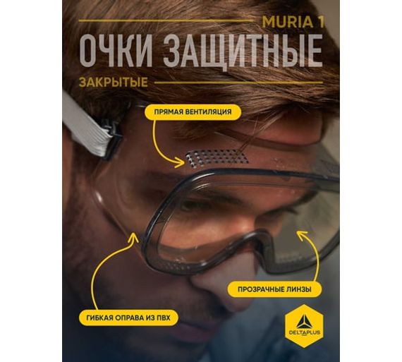 Закрытые защитные очки Delta Plus MURIA1VD