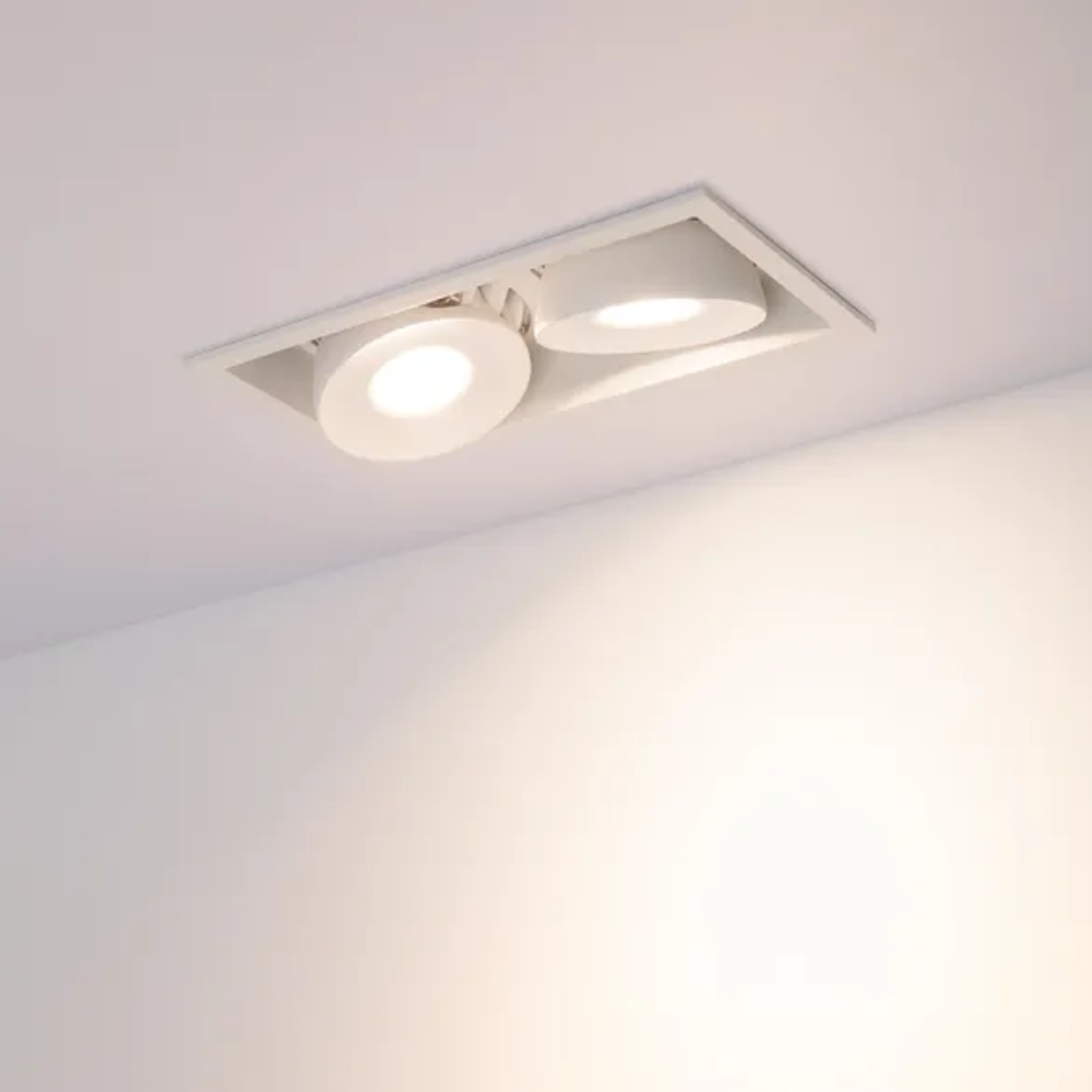 Светильник CL-SIMPLE-S148x80-2x9W Warm3000 (WH, 45 deg) (Arlight, IP20 Металл, 3 года) 026876