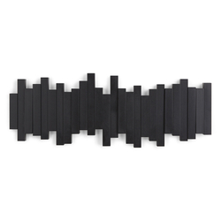 Настенная вешалка Sticks черная