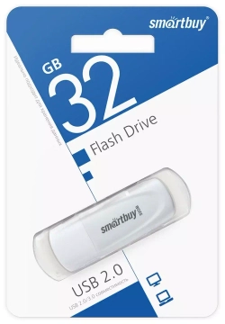 Флешка 32-GB SmartBuy  Scout White