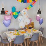 Воздушный Шар (12''/30 см) Оранжевая корова, Белый (200), пастель, 1 ст, 25 шт.