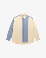 Сорочка Ymkashix Puff песочный/пыльно-синий