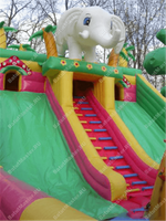 Коммерческий надувной батут "Сафари парк" 13*6*6 м