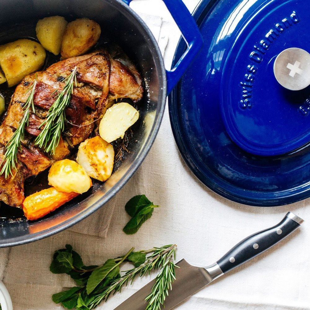 Чугунная кастрюля Swiss Diamond PC 1329CB - 4