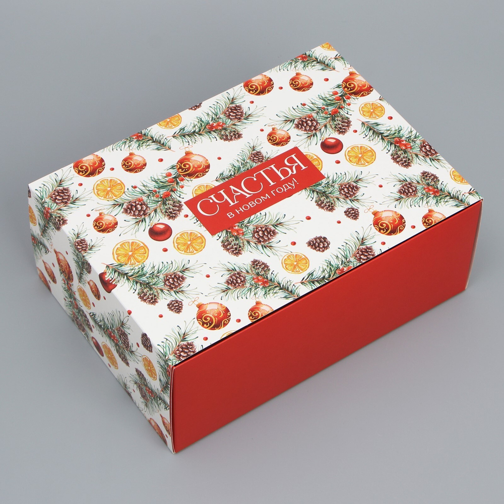 Коробка сборная «Счастья», 25 х 18 х 10 см