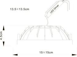 Встраиваемый светильник Arte Lamp