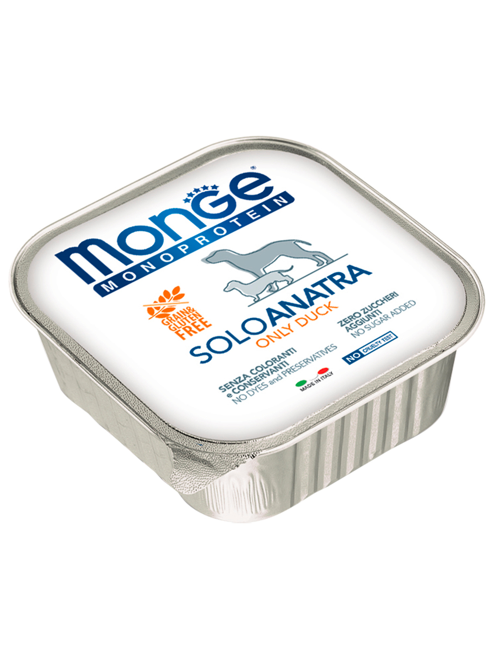 Monge Dog Monoprotein Solo консервы для собак паштет из утки 150г